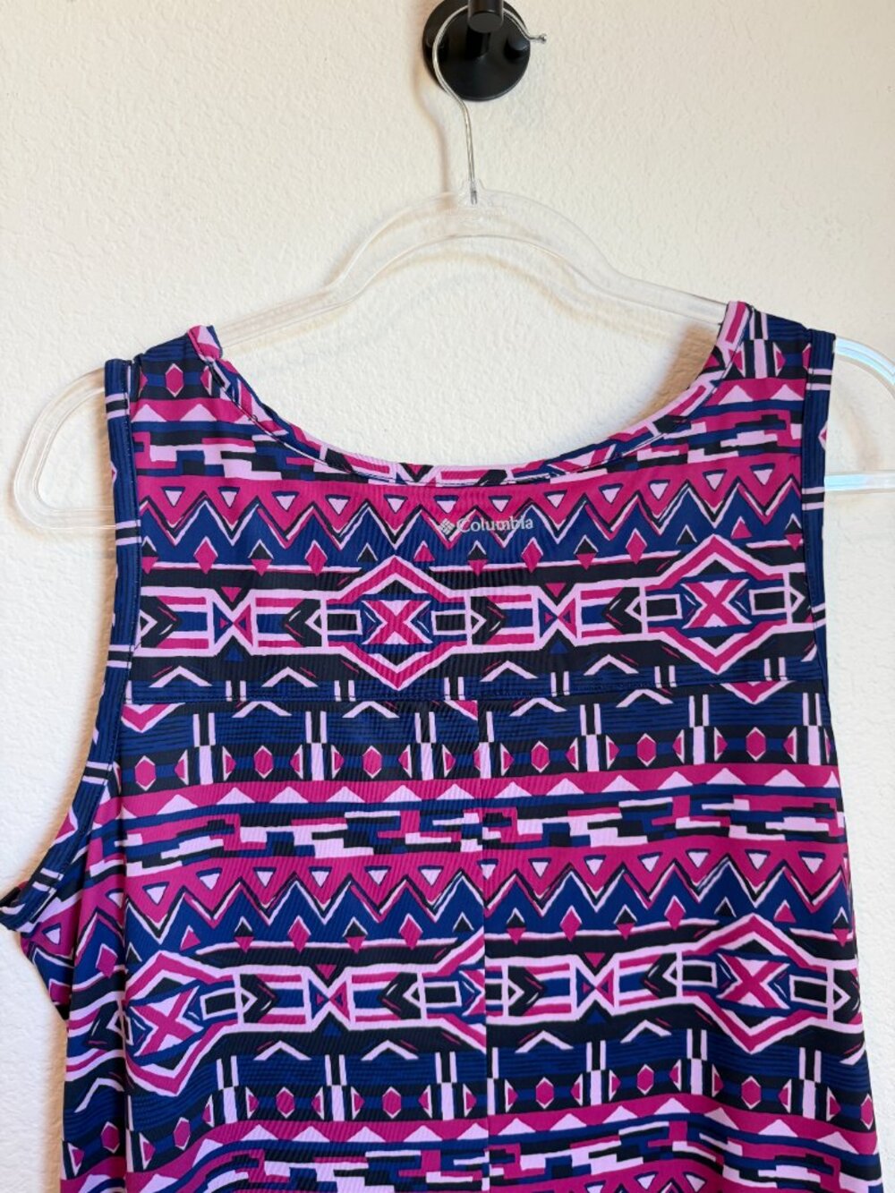 Columbia Chill River Dress XL Purple Pink Geometric Aztec Print - Picture 7 of 8